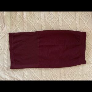 BCBGeneration Maroon Pencil Skirt